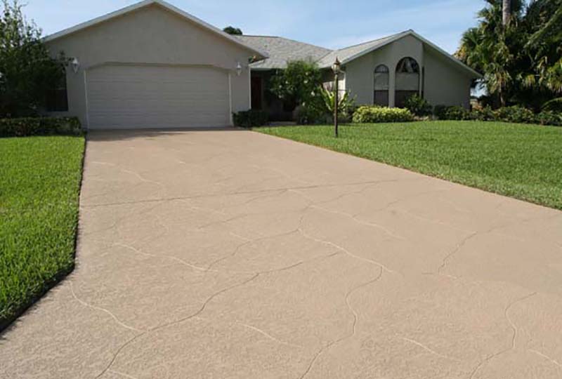 concrete overlay stamped